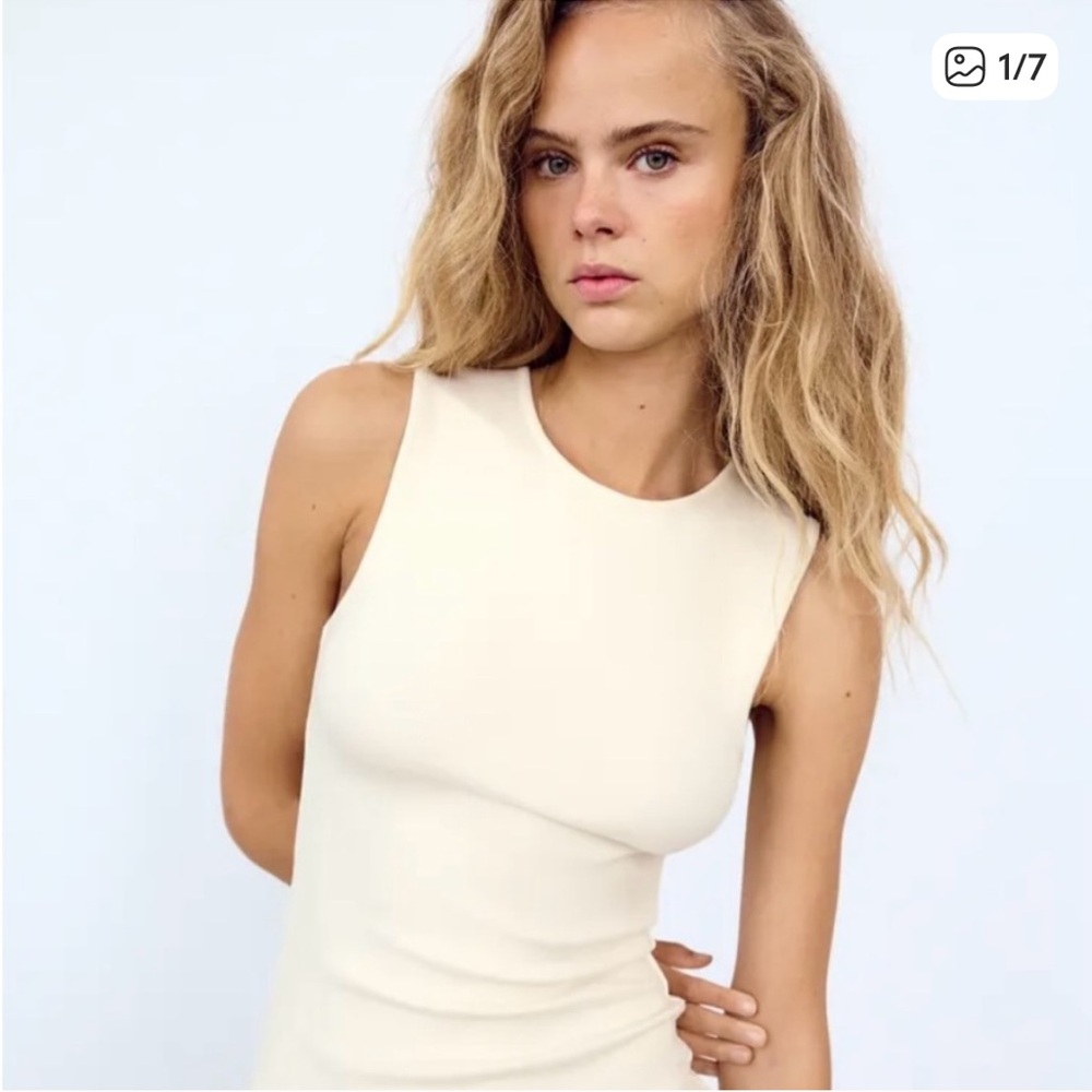 Zara Cream Tank Top